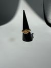 Gold Flower copper ring
