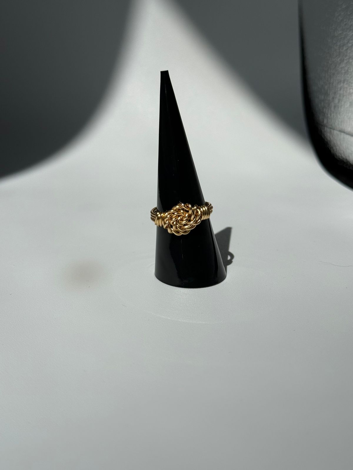 Gold Flower copper ring