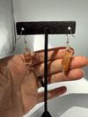 Tangerine Quartz earrings
