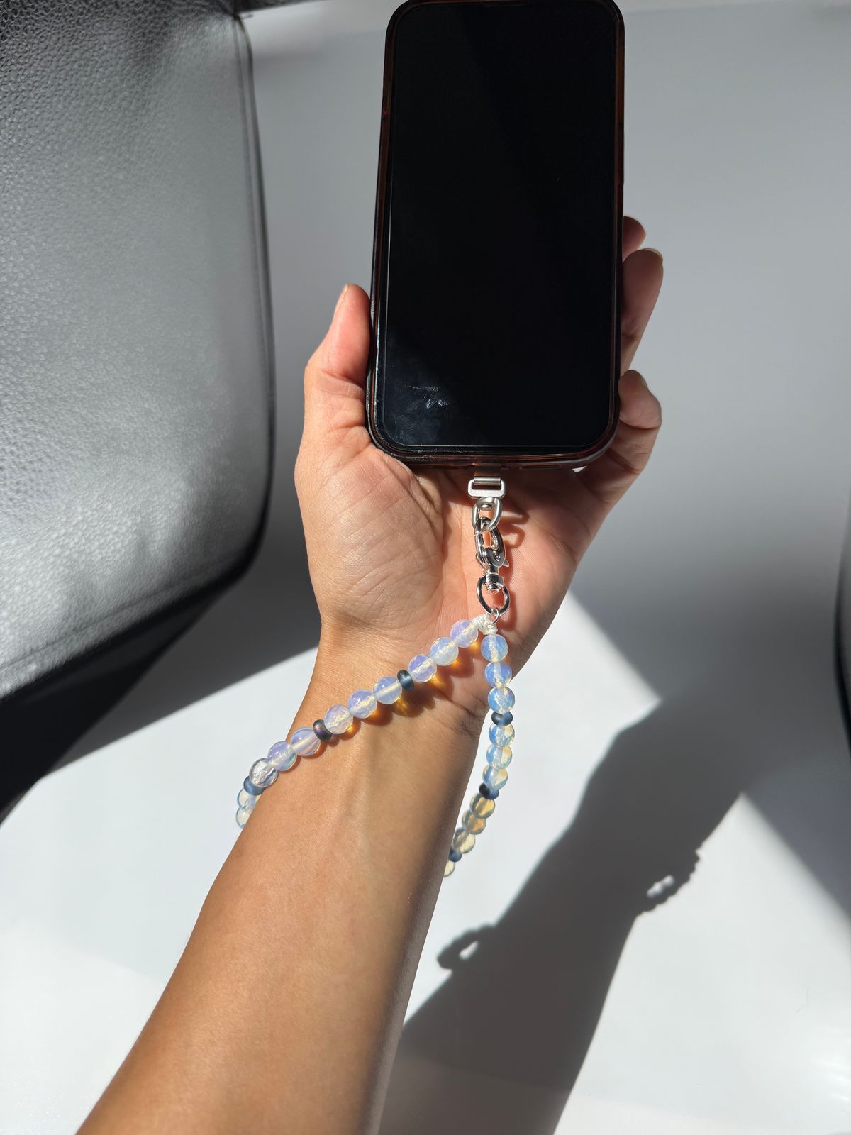 Beaded Phone Wrist Strap Keychain