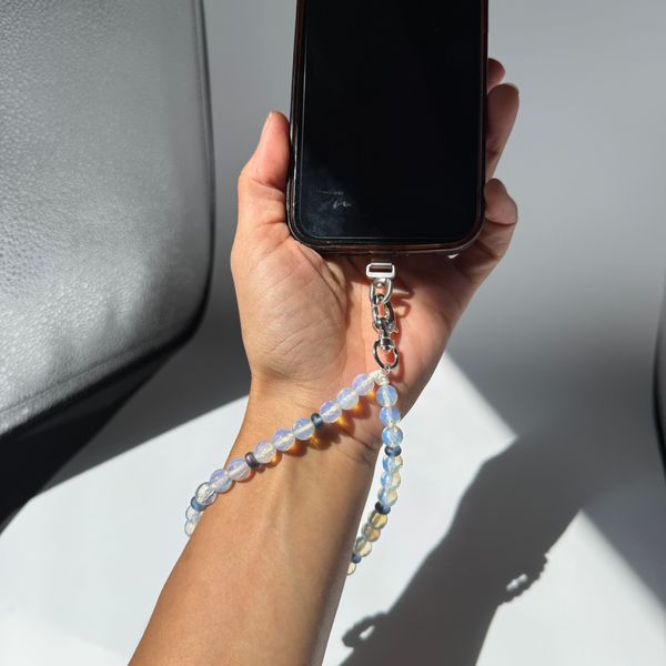 Beaded Phone Wrist Strap Keychain