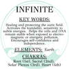 Infinite wire-wrapped with black leather necklace