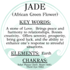 African Green Flower Jade & Copper ring