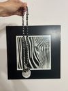 Hematite & Selenite wire-wrapped beaded adjustable necklace