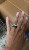 Jade Copper swirl ring