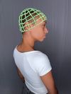 African Green Flower Jade beaded/adjustable OurVOW gemstone crown headdress