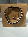 Howlite adjustable macrame bracelet 