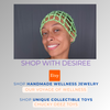 African Green Flower Jade beaded/adjustable OurVOW gemstone crown headdress