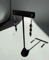 Dark hematite earrings