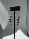 Hematite swirl earrings