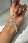 Rainbow Selenite beaded bracelet