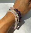 Rainbow Selenite beaded bracelet
