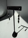 Dark hematite earrings
