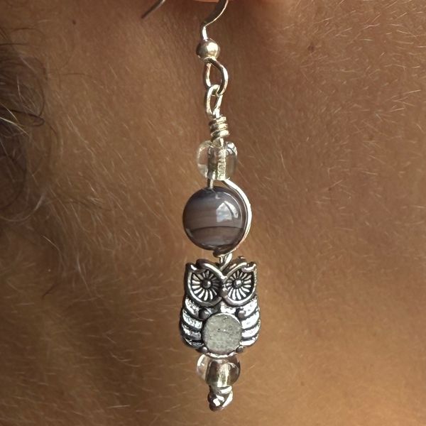 Agate earrings