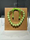 African Green Flower Jade bracelet 