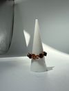 Black Obsidian & Copper swirl ring