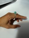 Turquoise (Dyed Howlite) & Copper ring