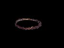 Amethyst & Copper swirl small bead bracelet