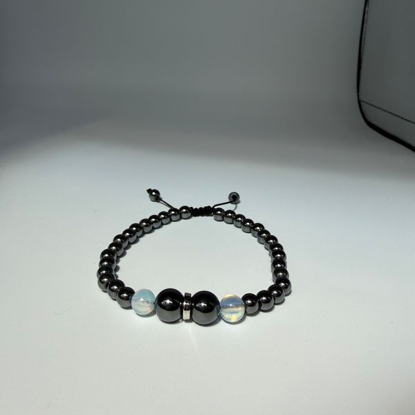 Hematite & Moonstone bracelet 