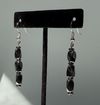 Dark hematite earrings