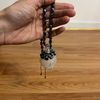 Hematite & Selenite wire-wrapped beaded adjustable necklace