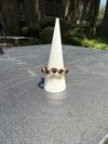 Black Obsidian & Copper swirl ring