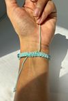 Sodalite + Blue Crazy Lace Agate + Moonstone + EO Lava stone macrame bracelet