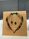 India Agate beaded bracelet