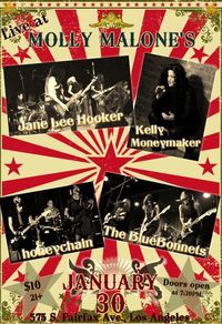 honeychain, The BlueBonnets, Kelly Moneymaker, Jane Lee Hooker, Imani Chyle