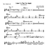 "I Want To Take You Higher" by Sly and the Family Stone for 3-Piece Horn Section
