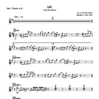 "Life" by Sly and the Family Stone for 3-Piece Horn Section