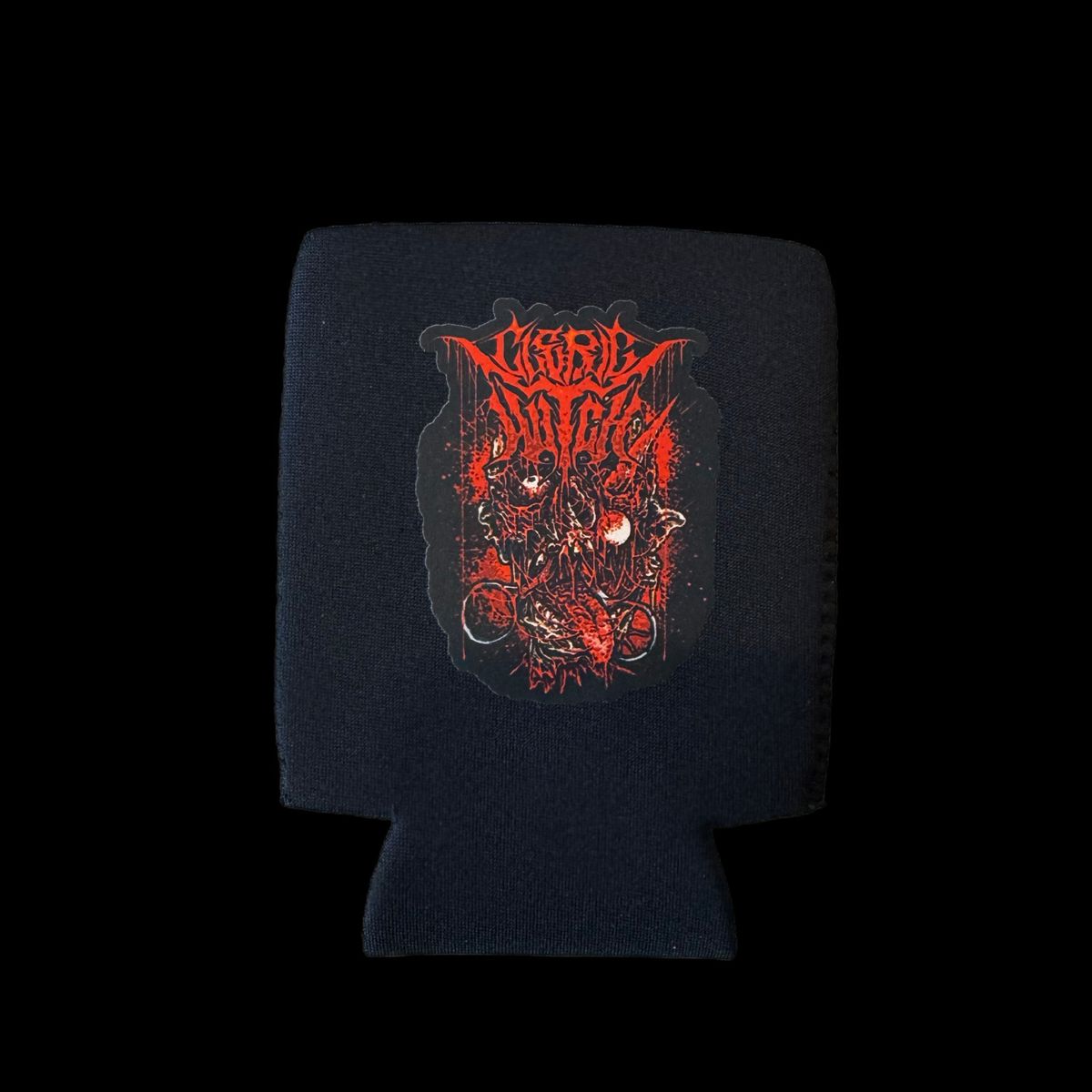 Logo and Scissor Face Drink koozie!