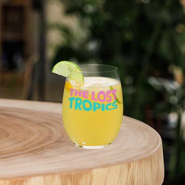 Lost Tropics Stemless Wine Glass
