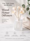 Modern wood flower/spiral room diffuser 