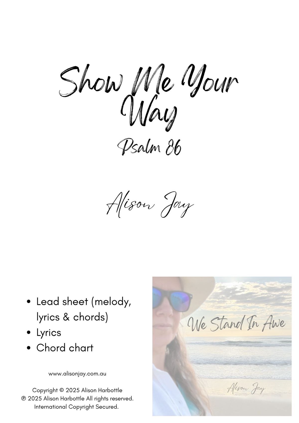 Show Me Your Way - sheet music pack