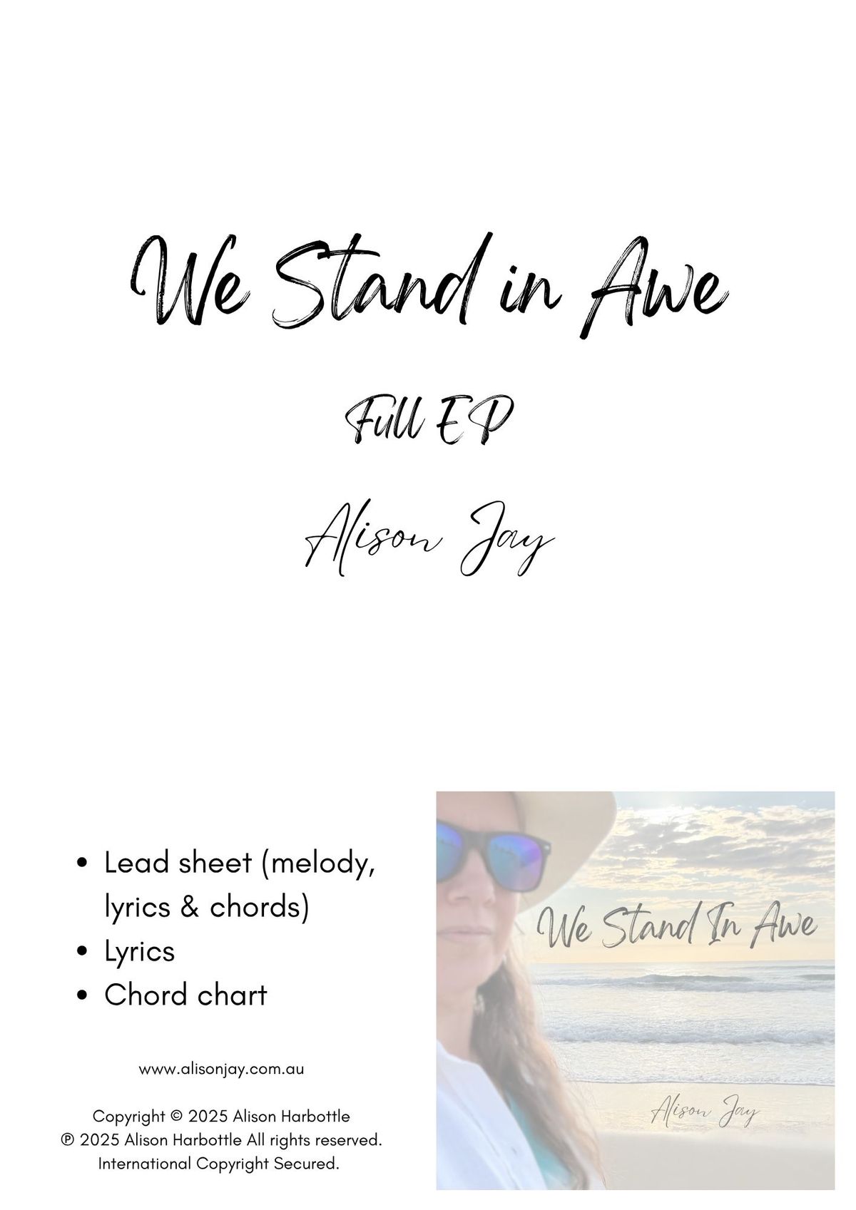 We Stand In Awe - Full sheet music pack
