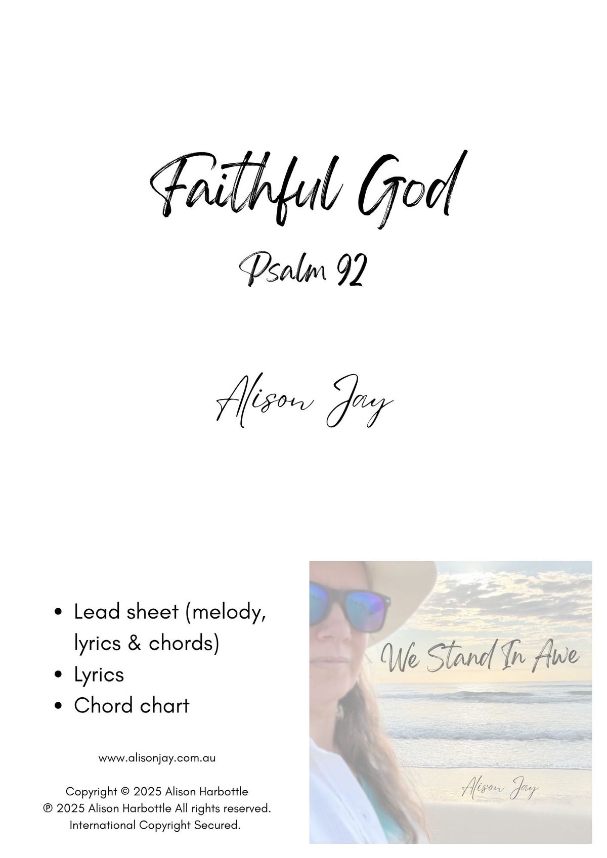 Faithful God - sheet music pack