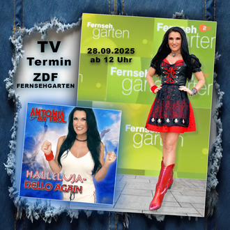 Antonia aus Tirol, Schlager, Partysängerin, Partyhit, Apres Ski, Oktoberfest, Schlagerstar, Rockschlager, Hitsängerin, Platin Hit, 1000 Träume weit-Tornero, Knallrotes Gummiboot, ZDF, TV,