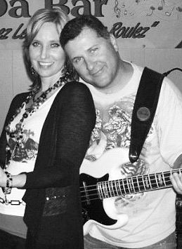 My husband and I performing with CRUSH
