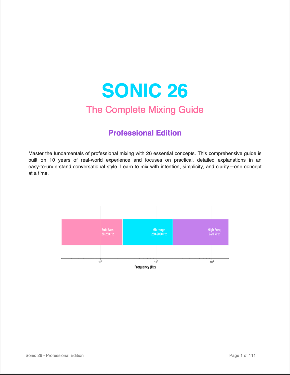Sonic 26 (The Complete Mixing Guide)