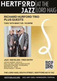 Hertford Jazz presents Richard Hurford Trio and Guests