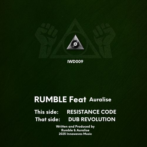 Rumble Dub Revolution, Rumble Resistance Code, IWD 009 Innawaves Music, UK jungle release, experimental bass music, underground electronic tracks, dub-influenced jungle, UK bass producer, mod