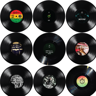Limited edition vinyl records from Innawaves Music featuring exclusive underground electronic and acoustic releases