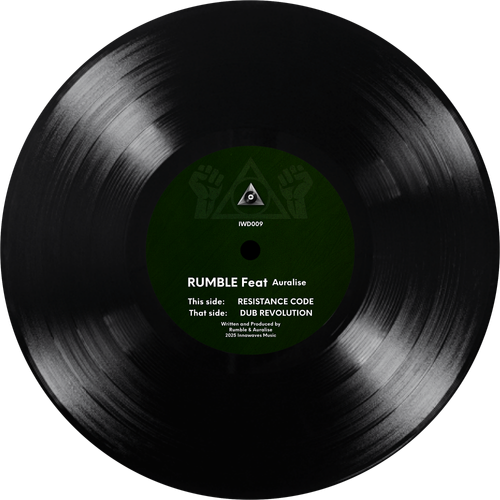 Rumble Dub Revolution, Rumble Resistance Code, IWD 009 Innawaves Music, UK jungle release, experimental bass music, underground electronic tracks, dub-influenced jungle, UK bass producer, mod