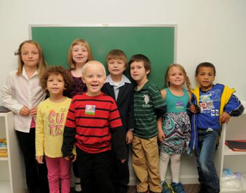 Some of the children
in the AWANA program.
