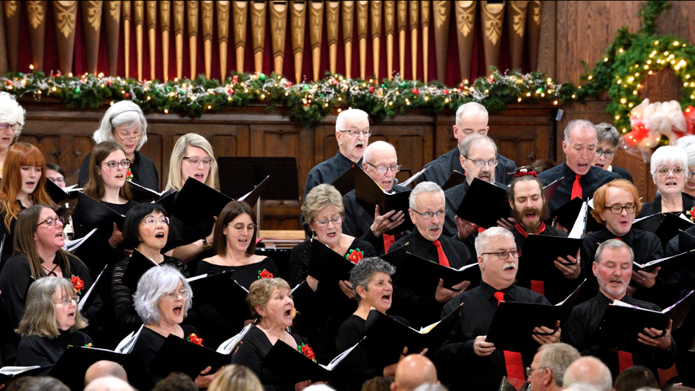 Summerside Community Choir sings during a Christmas performance at Trinity United Church