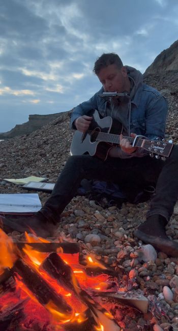 Al Drury Musician Beach Session Hampshire Coast
