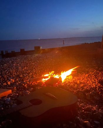 Hampshire Coast Beach Fire
