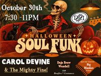 Halloween Soul Funk Party at Deja Brew Wendell, MA