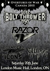 Bolt Thrower with Razor/Born Dead Icons/Abyss